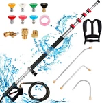 24FT Pressure Washer Extension Wand With Gutter Cleaner & 7 Nozzle Tips. Fixed Price $216.99.