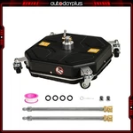 16" Pressure Washer Surface Cleaner With 4 Wheels W/ 2 Extension Wands Black. Fixed Price $72.39.