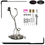 24" Pressure Washer Surface Cleaner With Handle & Spinner Wheels 8GPM. Fixed Price $248.01.