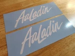 Aaladin Pressure Washer Decals Stickers Gloss White 10X3.9" (2) Fast Usa. Fixed Price $19.22.