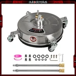 13" Stainless Steel Surface Cleaner Attachment Pressure Washer W/ 4 Wheel. Fixed Price $67.54.