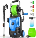 4800PSI Pressure Washer- High Power With 33FT Hose, Nozzles And Foam Ca. Fixed Price $143.13.