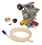 Pressure Washer Pump W/ Keyway & Adapters For Himore 25/2.3L, PW24/2.3L. Fixed Price $104.99.