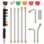 Seply Pressure Washer Extension Wand Upgrade, 9 Pack Power Lance With .... Fixed Price $48.02.
