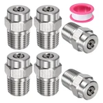 Surface Cleaner Nozzle Tips 6 Pack 25 Degree 1/4 Npt Male Replacement. Fixed Price $26.09.