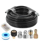 Suntai Sewer Jetter Kit For Pressure Washer 50FT, 5800PSI Matte Black. Fixed Price $51.46.