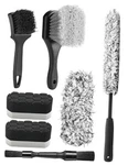 Car Wheel Cleaning Pro Kit, Tire Brush, Soft-bristled Rim 7PCS-WDK003. Fixed Price $33.90.