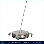 20" Pressure Washer Surface Cleaner Stainless Steel With Wheels 4000PSI. Fixed Price $114.94.