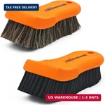Yeewayveh 2PCS Leather Cleaning Brush, Horse Hair For Car Seat, Fa. Fixed Price $24.97.