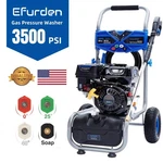 Efurden Gas Powered High Pressure Washer Cold Water 3500 Psi 2.3 Gpm 209CC. Fixed Price $260.99.
