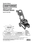 Owners Manual & Parts List Craftsman 2,500 Psi Pressure Washer -model 580.752960. Fixed Price $19.95.