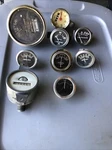 1920-50 Stewart Warner North East Mix Box Lot Ford Chevy Gauges. Fixed Price $75.00.