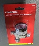 Husky Spray Gun 1/4 Adjusting Valve With Gauge 192 554. Fixed Price $8.99.