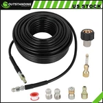 1/4"M-NPT Drain Cleaning Hose Sewer Jetter Nozzles Kit For Pressure Washer 100FT. Fixed Price $48.09.
