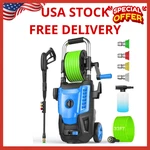 **4800 Psi Pressure Washer 33FT Hose Nozzles Foam Cannon Home Car Patio Blue. Fixed Price $289.99.
