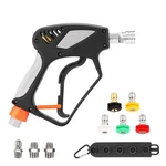 Pwaccs Pressure Washer Gun With Swivel, Short Power 3/8 Q. Fixed Price $43.18.