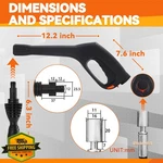 Ezalor Pressure Washer Gun Kit 5 Nozzles Adapter Safety Trigger Lock. Fixed Price $41.34.