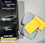 12 Pack Autofiber Saver Applicator Sponge W/ Barrier Grey/y Thin Coat Microfiber. Fixed Price $32.00.