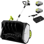 Cordless 40V 17-INCH Electric Snow Shovel Blower Lightweight Adjustable Chute. Fixed Price $399.00.