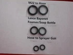 O-ring Kit For Ar Blue 383, 111S-X, 112, 118, 240, 260 Electric Pressure Washer. Fixed Price $11.99.