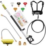 24 Ft Telescoping Pressure Washer Wand Extension, Hot Water Supported Power W.... Fixed Price $150.73.