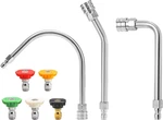 Pressure Washer Extension Wand Stainless Steel, 30 90 120 Curved Power. Fixed Price $33.68.