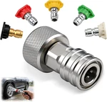 Garden Hose To Pressure Washer Adapter, 3/4" Ght 1/4" Quick Connect, Convert. Fixed Price $24.69.
