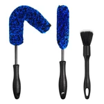 Nikcosmk 3PCS Wheel Brush Kit For Cleaning And Tire, 3P-BLUE,. Fixed Price $14.43.