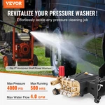 Pressure Washer Pump, 1" Shaft Horizontal Triplex Plunger, 4000 Psi, Santoprene. Fixed Price $228.95.