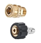 Pressure Washer Quick Connect Fittings, M22 14MM To Inch 3/8FQ/14+3/8M/14. Fixed Price $20.04.