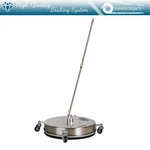 18 Inch Pressure Washer Surface Cleaner With 4 Wheels Stainless Steel Housing. Fixed Price $84.54.