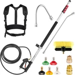 Mingle 20 Ft Telescoping Pressure Washer Wand With Gutter Cleaner, Brush Head,. Fixed Price $198.99.