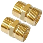 Uenede 2PCS Brass Pressure Washer Coupler, M22-14MM Male X M22-15MM. Fixed Price $14.43.