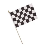 Ceg Cloth Flag, Black & White Check (040202). Fixed Price $17.00.