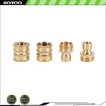 3/4" Garden Hose Quick Water Solid Brass Female Connector Set. Fixed Price $11.49.