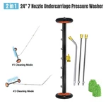 24" In 1 Pressure Washer Undercarriage Cleaner 3 Extension Rods Glove. Fixed Price $59.99.