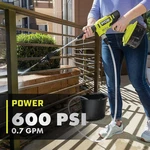Power Cleaner Ryobi 18 Volts Brushless 600 Psi Cordless Cold Water Tool Only. Fixed Price $112.86.