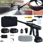 Duoguto 1450PSI Cordless Battery Powered Pressure Wassher, 2 4.0AH Batteries. Fixed Price $177.22.