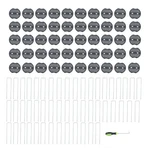 50 Pcs 6 Inch Heavy Duty Galvanized Landscape Pins Staples W/ Gasket Washer Caps. Fixed Price $20.18.