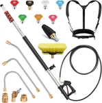 24 Ft Gutter Cleaning Tools From The Ground - Telescoping Pressure Washer Wand. Fixed Price $197.38.