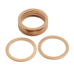 Autohaux 10 Pcs 21MM Inner Diameter Flat Copper Washers Sealing Gasket Ring.... Fixed Price $15.73.