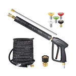 Yamatic Long Pressure Washer Gun And Hose Kit, Rubber 50 Ft Steel B... Fast Ship. Fixed Price $147.24.