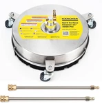 15" Pressure Washer Surface Cleaner, 3 Wheels, 4000 Psi, Stainless Steel. Fixed Price $233.99.